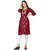 Sharda Creation Maroon Colour Printed Kurti