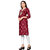 Sharda Creation Maroon Colour Printed Kurti