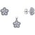SILVER SHINE Sterling Silver Jewel Set  (White)