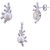 SILVER SHINE Sterling Silver Jewel Set  (Silver, White)