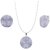 SILVER SHINE Sterling Silver Jewel Set  (Silver)