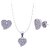 SILVER SHINE Sterling Silver Jewel Set  (Platinum)
