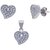 SILVER SHINE Sterling Silver Jewel Set  (Platinum)