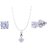 SILVER SHINE Sterling Silver Jewel Set  (White)