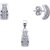 SILVER SHINE Sterling Silver Jewel Set  (Platinum)