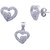 SILVER SHINE Sterling Silver Jewel Set  (Platinum)