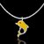 SILVER SHINE sterling silver yellow dolphin pendant silver shine fashion jewellery Sterling Silver Pendant