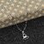 Silver Shine Silver Plated Chain With Elegant Heart Shape Solitaire Diamond Pendant For Women Alloy Chain