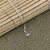 Silver Shine Silver Plated Chain With Elegant Heart Shape Solitaire Diamond Pendant For Women Alloy Chain