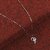 Silver Shine Silver Plated Chain With Stylish Heart Shape Solitaire Diamond Pendant For Women Alloy Chain