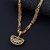 Silver Shine Gold Plated designer Party Wear Necklace Jai Mata Di Pendant Chain Jewellery For Man And Boy Gold-plated Alloy