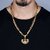 Silver Shine Gold Plated designer Party Wear Necklace Jai Mata Di Pendant Chain Jewellery For Man And Boy Gold-plated Alloy