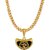 Silver Shine Gold Plated Amazing Necklace Shiva OM Pendant Chain Jewellery For Man And Boy Gold-plated Alloy