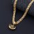 Silver Shine Gold Plated Amazing Necklace Shiva OM Pendant Chain Jewellery For Man And Boy Gold-plated Alloy