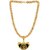 Silver Shine Gold Plated Amazing Necklace Shiva OM Pendant Chain Jewellery For Man And Boy Gold-plated Alloy