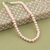 Silver Shine Traditional Pearl Mala With Natural Pearl For Girls And Women Alloy Chain