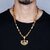 Silver Shine Gold Plated Designer Look Necklace Jai Mata Di Pendant Chain Jewellery For Man And Boy Gold-plated Alloy