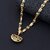 Silver Shine Elegant Gold Plated Designer Necklace Shiva Mahakal Pendant Chain Jewellery For Man And Boy Gold-plated Alloy