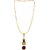 Silver Shine Gold Plated Stylish Designer Necklace Om Pendant Chain Jewellery For Man And Boy Gold-plated Alloy