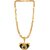 Silver Shine Gold Plated Elegant Necklace Shiva OM Pendant Chain Jewellery For Man And Boy Gold-plated Alloy