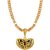 Silver Shine Gold Plated Designer Classic Look Necklace Shiva Mahakal Pendant Chain Jewellery For Man And Boy Gold-plated Alloy