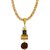 Silver Shine Gold Plated Classic designer Necklace Om Pendant Chain Jewellers For Man And Boy Gold-plated Alloy