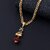 Silver Shine Gold Plated Classic designer Necklace Om Pendant Chain Jewellers For Man And Boy Gold-plated Alloy