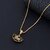 Silver Shine Gold Plated Party Wear Designe Necklace Shiv Trishul Pendant Chain Jewellery For Man And Boy Gold-plated Alloy
