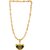 Silver Shine Gold Plated Exculisve Necklace Shiva OM Pendant Chain Jewellery For Man And Boy Gold-plated Alloy