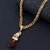 Silver Shine Gold Plated Classic designer Necklace Rudrakash Shiva Bholenath Mahadev Pendant Chain Jewellers For Man And Boy Gold-plated Alloy