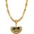 Silver Shine Gold Plated Designer Classic Look Necklace Jai Mata Di Pendant Chain Jewellery For Man And Boy Gold-plated Alloy