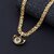 Silver Shine Gold Plated Amazing Necklace Shiva OM Pendant Chain Jewellery For Man And Boy Gold-plated Alloy