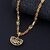 Silver Shine Gold Plated Designer Fancy Necklace Jai Mata Di Pendant Chain Jewellery For Man And Boy Gold-plated Alloy