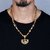 Silver Shine Gold Plated Designer Fancy Necklace Jai Mata Di Pendant Chain Jewellery For Man And Boy Gold-plated Alloy
