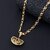 Silver Shine Gold Plated Exculisve Necklace Shiva Mahakal Pendant Chain Jewellery For Man And Boy Gold-plated Alloy