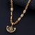 Silver Shine Elegant Gold Plated designer Necklace Shiva OM Pendant Chain Jewellery For Man And Boy Gold-plated Alloy
