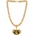 Silver Shine Gold Plated Amazing Necklace Shiva OM Trishul Pendant Chain Jewellery For Man And Boy Gold-plated Alloy