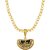 Silver Shine Trendy Stylish Gold Plated Chain Necklace Jai Mata Di Pendant Chain Jewellery For Men And Boy Gold-plated Alloy