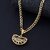 Silver Shine Trendy Stylish Gold Plated Chain Necklace Jai Mata Di Pendant Chain Jewellery For Men And Boy Gold-plated Alloy