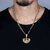 Silver Shine Trendy Stylish Gold Plated Chain Necklace Jai Mata Di Pendant Chain Jewellery For Men And Boy Gold-plated Alloy