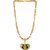 Silver Shine Gold Plated Designer Classic Look Necklace Shiva OM Trishul Pendant Chain Jewellery For Man And Boy Gold-plated Alloy