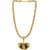Silver Shine Gold Plated Classic designer Necklace OM Trishul Pendant Chain Jewellers For Man And Boy Gold-plated Alloy