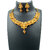 Temple Chocker Necklace Gold Plated with Earrings For Women - VENK1PK500005