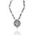 Oxidize Long Pendant with Stone and Earrings For Women - VENK1OX500004