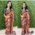 Crochet Sequence Work Saree