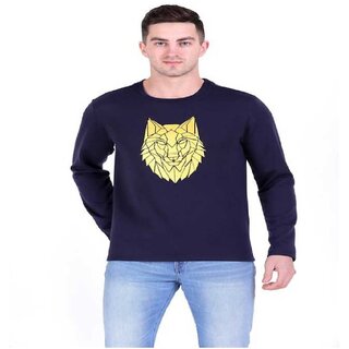 29K Men's Navy Blue Cotton Fleece Printed Sweatshirt (FDMSWTS_NW_01)