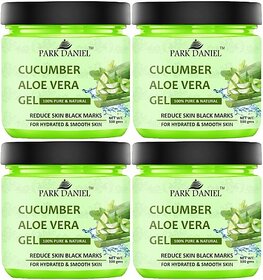 PARK DANIEL Cucumber Aloe Vera Gel For Skin Spot Removal Pack of 4 of 100 gms (400 g)