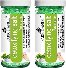 PARK DANIEL Premium Aromatic Bath Salt - For Radiant & Clean Skin- Pedicure & Manicure Salt Combo Pack Of 2 Jars of 200 gms(400 gms) (400 g)
