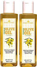 PARK DANIEL Premium Extra Light Olive Oil Combo of 2 bottles of 200 ml(400 ml) (400 ml)