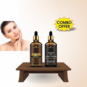 PARK DANIEL Retinol Face Serum & Vitamin B3 Facial Serum - For Skin Brightening Combo Set of 2 Bottles of 30 ml(60 ml) (60 ml)